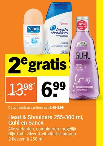 Aanbiedingen Guhl zilver + vitaliteit shampoo - Guhl - Geldig van 04/09/2017 tot 10/09/2017 bij Albert Heijn