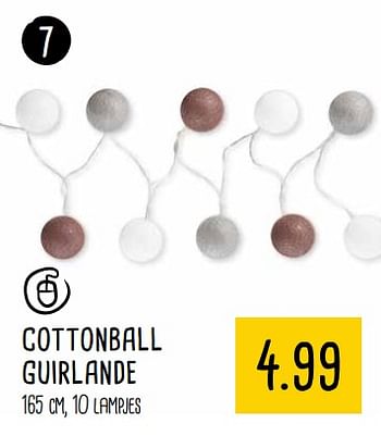 Aanbiedingen Cottonball guirlande - Huismerk - Xenos - Geldig van 04/09/2017 tot 17/09/2017 bij Xenos