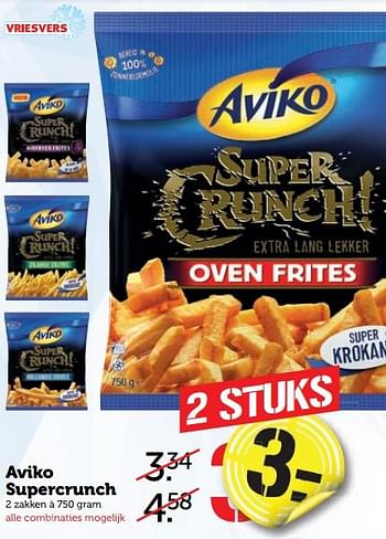 Aanbiedingen Aviko supercrunch - Aviko - Geldig van 04/09/2017 tot 10/09/2017 bij Coop