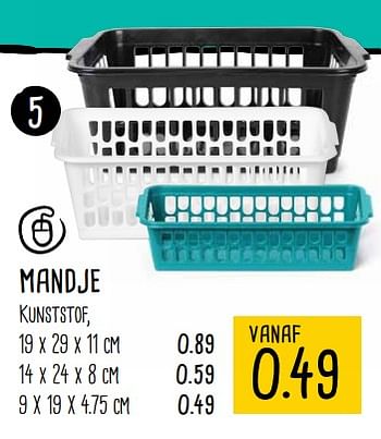Aanbiedingen Mandje - Huismerk - Xenos - Geldig van 04/09/2017 tot 17/09/2017 bij Xenos