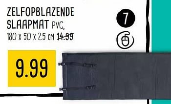 Aanbiedingen Zelfopblazende slaapmat pvc - Huismerk - Xenos - Geldig van 04/09/2017 tot 17/09/2017 bij Xenos