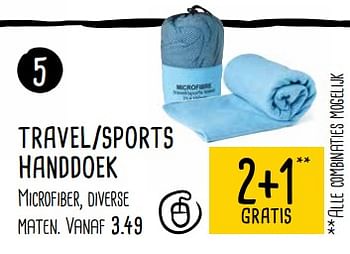 Aanbiedingen Travel-sports handdoek - Huismerk - Xenos - Geldig van 04/09/2017 tot 17/09/2017 bij Xenos