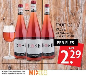 Aanbiedingen Fruitige rosé - Rosé wijnen - Geldig van 07/09/2017 tot 10/09/2017 bij Deka Markt