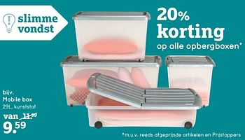 Aanbiedingen Mobile box - Huismerk - Leen Bakker - Geldig van 04/09/2017 tot 17/09/2017 bij Leen Bakker