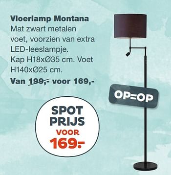 Aanbiedingen Vloerlamp montana - Huismerk - INhouse - Geldig van 04/09/2017 tot 01/10/2017 bij INhouse