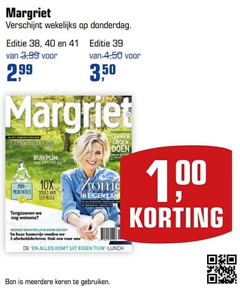 Aanbiedingen Margriet verschijnt wekelijks op donderdag - Huismerk - Primera - Geldig van 03/09/2017 tot 24/09/2017 bij Primera