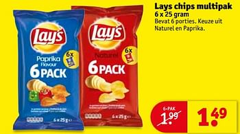 Aanbiedingen Lays chips multipak - Lay's - Geldig van 05/09/2017 tot 10/09/2017 bij Kruidvat