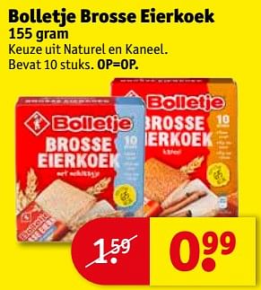 Aanbiedingen Bolletje brosse eierkoek - Bolletje - Geldig van 05/09/2017 tot 10/09/2017 bij Kruidvat