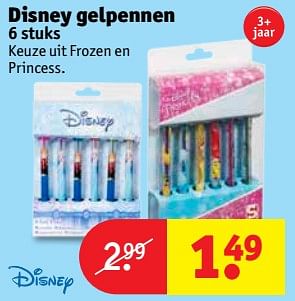 Aanbiedingen Disney gelpennen - Disney - Geldig van 05/09/2017 tot 10/09/2017 bij Kruidvat