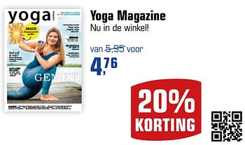 Aanbiedingen Yoga magazine - Yoga - Geldig van 03/09/2017 tot 24/09/2017 bij Primera