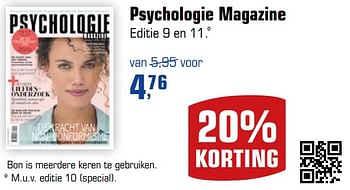 Aanbiedingen Psychologie magazine - Huismerk - Primera - Geldig van 03/09/2017 tot 24/09/2017 bij Primera