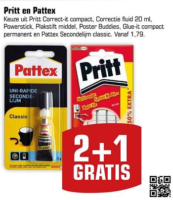 Aanbiedingen Pritt en pattex - Huismerk - Primera - Geldig van 03/09/2017 tot 24/09/2017 bij Primera