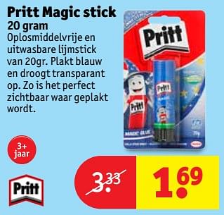 Aanbiedingen Pritt magic stick - Pritt - Geldig van 05/09/2017 tot 10/09/2017 bij Kruidvat