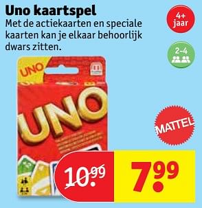 Aanbiedingen Uno kaartspel - UNO - Geldig van 05/09/2017 tot 10/09/2017 bij Kruidvat