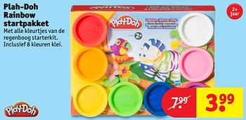 Aanbiedingen Play-doh rainbow startpakket - Play-Doh - Geldig van 05/09/2017 tot 10/09/2017 bij Kruidvat