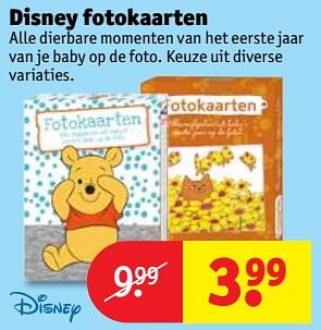 Aanbiedingen Disney fotokaarten - Disney - Geldig van 05/09/2017 tot 10/09/2017 bij Kruidvat