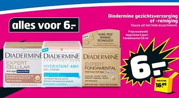 Aanbiedingen Dagcrème expert fondamental - Diadermine - Geldig van 05/09/2017 tot 17/09/2017 bij Trekpleister