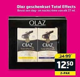 Aanbiedingen Olaz geschenkset total effects - Olaz - Geldig van 05/09/2017 tot 17/09/2017 bij Trekpleister