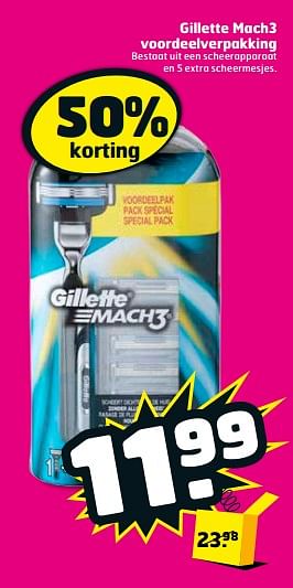 Aanbiedingen Gillette mach3 voordeelverpakking - Gillette - Geldig van 05/09/2017 tot 17/09/2017 bij Trekpleister