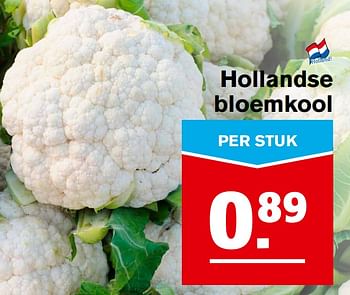 Aanbiedingen Hollandse bloemkool - Huismerk - Hoogvliet - Geldig van 06/09/2017 tot 12/09/2017 bij Hoogvliet