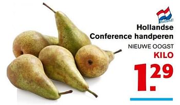 Aanbiedingen Hollandse conference handperen - Huismerk - Hoogvliet - Geldig van 06/09/2017 tot 12/09/2017 bij Hoogvliet