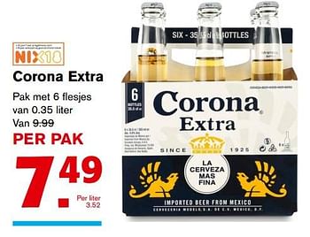 Aanbiedingen Corona extra - Corona - Geldig van 06/09/2017 tot 12/09/2017 bij Hoogvliet