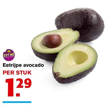 Aanbiedingen Eetrijpe avocado - Eat Me - Geldig van 06/09/2017 tot 12/09/2017 bij Hoogvliet