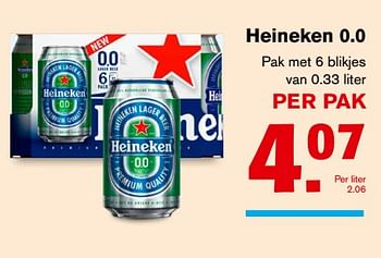Aanbiedingen Heineken 0.0 - Heineken - Geldig van 06/09/2017 tot 12/09/2017 bij Hoogvliet