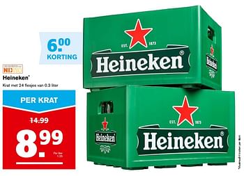 Aanbiedingen Heineken - Heineken - Geldig van 06/09/2017 tot 12/09/2017 bij Hoogvliet