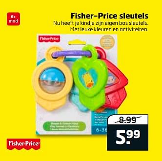 Aanbiedingen Fisher-price sleutels - Fisher-Price - Geldig van 05/09/2017 tot 17/09/2017 bij Trekpleister