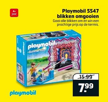 Aanbiedingen Playmobil 5547 blikken omgooien - Playmobil - Geldig van 05/09/2017 tot 17/09/2017 bij Trekpleister