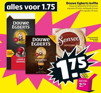 Aanbiedingen Douwe egberts koffie senseo pads - Douwe Egberts - Geldig van 05/09/2017 tot 17/09/2017 bij Trekpleister