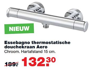 Aanbiedingen Essebagno thermostatische douchekraan aero - Essebagno - Geldig van 11/09/2017 tot 24/09/2017 bij Praxis