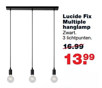 Aanbiedingen Lucide fix multiple hanglamp - Lucide - Geldig van 11/09/2017 tot 24/09/2017 bij Praxis