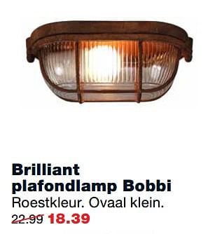 Aanbiedingen Brilliant plafondlamp bobbi - Brilliant - Geldig van 11/09/2017 tot 24/09/2017 bij Praxis