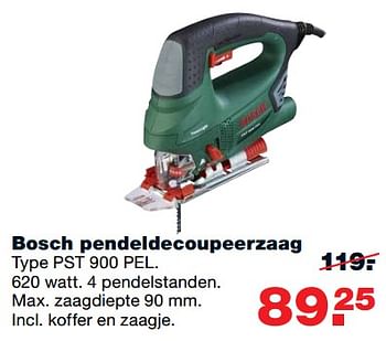 Aanbiedingen Bosch pendeldecoupeerzaag pst 900 pel - Bosch - Geldig van 11/09/2017 tot 24/09/2017 bij Praxis