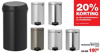 Aanbiedingen Brabantia new icon - Brabantia - Geldig van 11/09/2017 tot 24/09/2017 bij Praxis