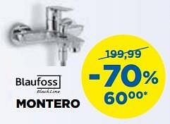 Aanbiedingen Montero badkranen - Blaufoss - Geldig van 28/08/2017 tot 30/09/2017 bij X2O