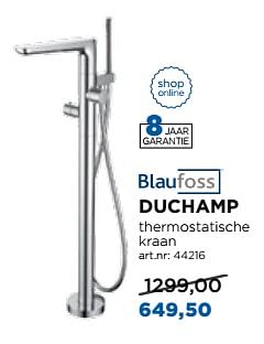 Aanbiedingen Duchamp staande badkranen - Blaufoss - Geldig van 28/08/2017 tot 30/09/2017 bij X2O