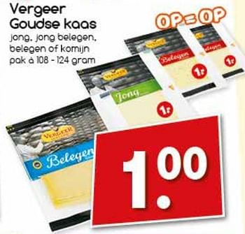 Aanbiedingen Vergeer goudse kaas - Vergeer  - Geldig van 04/09/2017 tot 09/09/2017 bij Agrimarkt