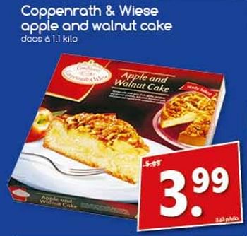 Aanbiedingen Coppenrath+ wiese apple and walnut cake - Coppenrath &amp; Wiese - Geldig van 04/09/2017 tot 09/09/2017 bij Agrimarkt