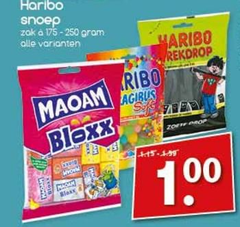 Aanbiedingen Haribo snoep - Haribo - Geldig van 04/09/2017 tot 09/09/2017 bij Agrimarkt