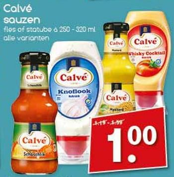 Aanbiedingen Calvé sauzen - Calve - Geldig van 04/09/2017 tot 09/09/2017 bij Agrimarkt