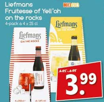 Aanbiedingen Liefmans fruitesse of yell `oh on the rocks - Liefmans - Geldig van 04/09/2017 tot 09/09/2017 bij Agrimarkt