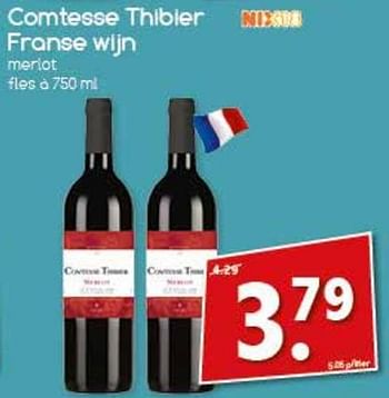 Aanbiedingen Comtesse thibier franse wijn - Rode wijnen - Geldig van 04/09/2017 tot 09/09/2017 bij Agrimarkt