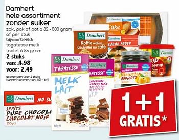 Aanbiedingen Damhert hele assortiment zonder suiker - Damhert - Geldig van 04/09/2017 tot 09/09/2017 bij Agrimarkt