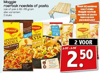 Aanbiedingen Maggi roerbak noedels of pasta - MAGGI - Geldig van 04/09/2017 tot 09/09/2017 bij Agrimarkt