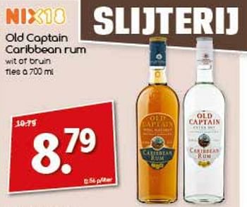 Aanbiedingen Old captain caribbean rum - Old Captain - Geldig van 04/09/2017 tot 09/09/2017 bij Agrimarkt