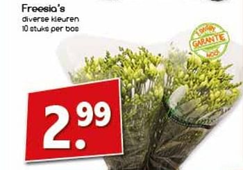 Aanbiedingen Freesia`s - Huismerk - Agrimarkt - Geldig van 04/09/2017 tot 09/09/2017 bij Agrimarkt
