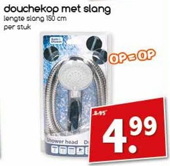 Aanbiedingen Douchekop met slang - Huismerk - Agrimarkt - Geldig van 04/09/2017 tot 09/09/2017 bij Agrimarkt